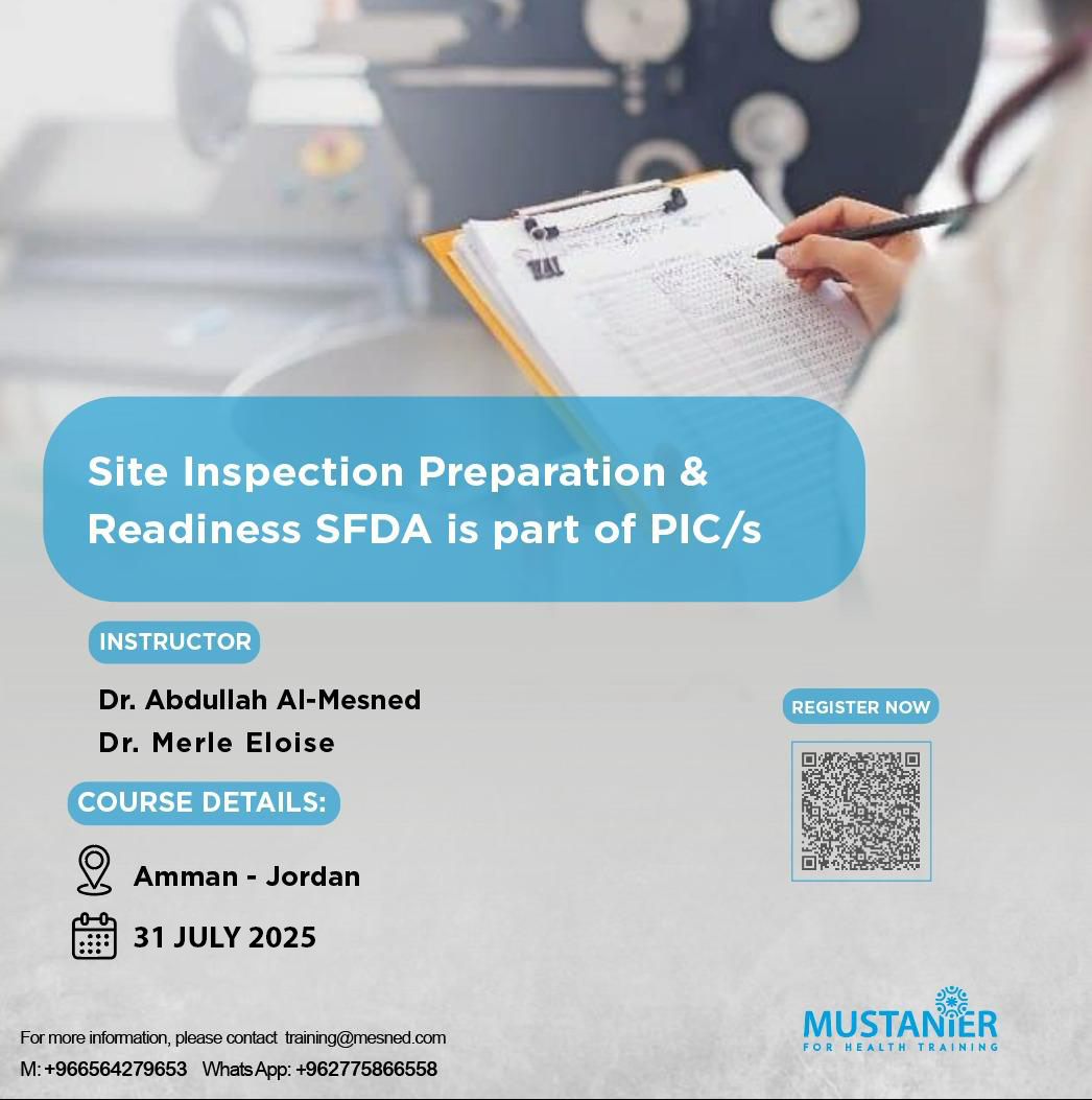 Site Inspection Preparation & Readiness - Mustanier For Health Training
