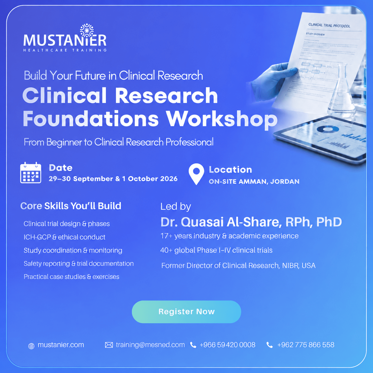 Clinical Research Foundations Updated Clinical Research Foundations Training