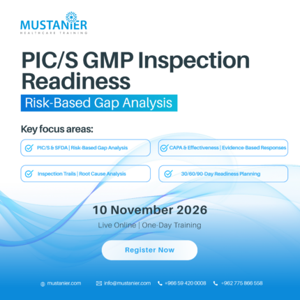 PICS GMP Inspection Readiness 2026